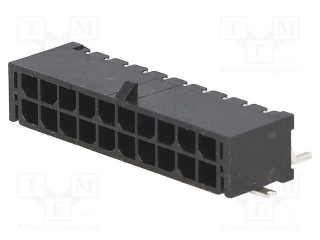 Tomada, fio-placa, macho, MF30, 3mm, PIN: 20, SMT.