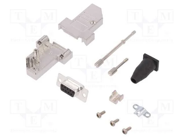 D-Sub, PIN: 9, ficha, fêmea, solda, com cabo, pre.