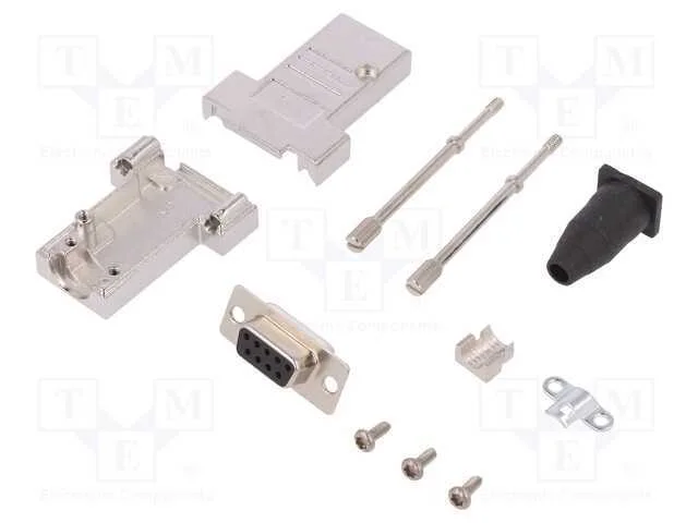 D-Sub, PIN: 9, ficha, fêmea, solda, com cabo, pre.