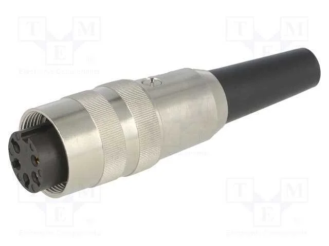 Conector: M16, ficha, fêmea, solda, com cabo, PIN.