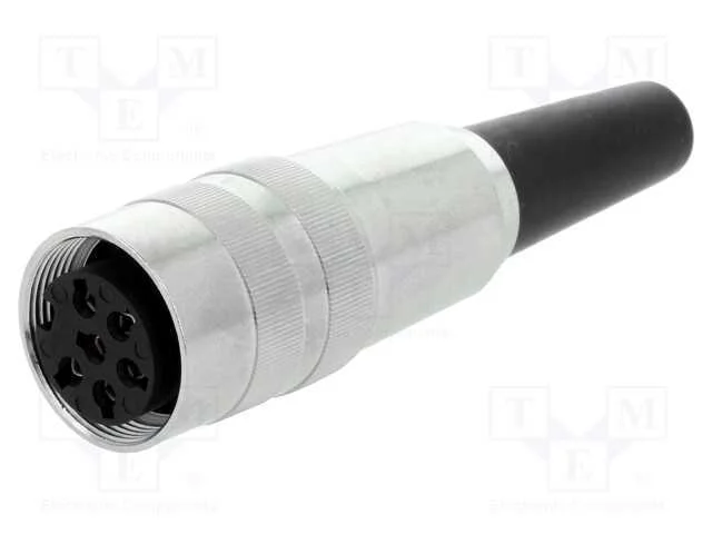 Conector: M16, ficha, fêmea, solda, com cabo, PIN.