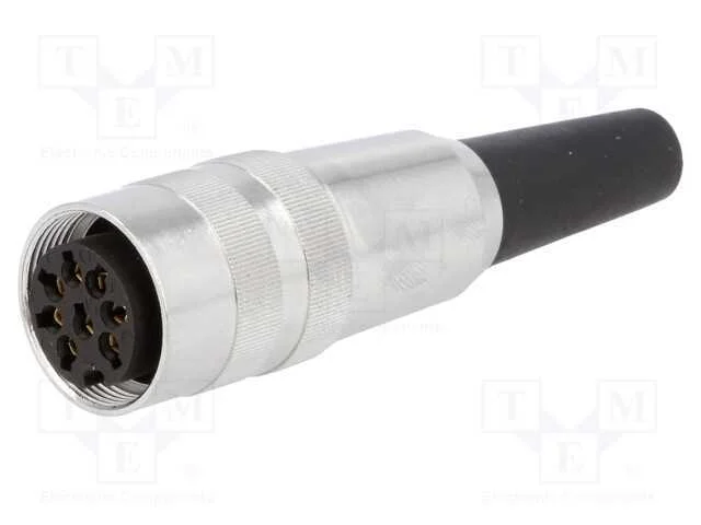Conector: M16, ficha, fêmea, solda, com cabo, PIN.