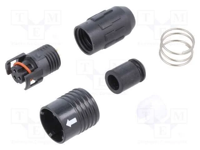 Conector: Redondos, Hr30, Push-Pull, Ficha, 2a, Dourado, Solda