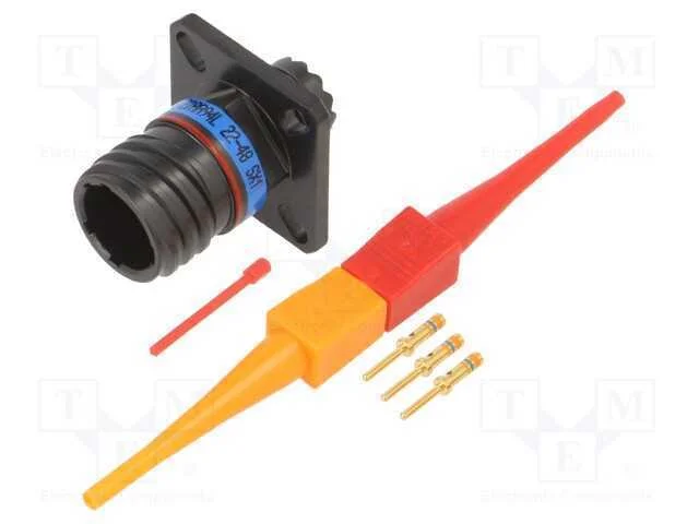 Conector: militar, tamanho 9, MIL-DTL-38999 Serie.