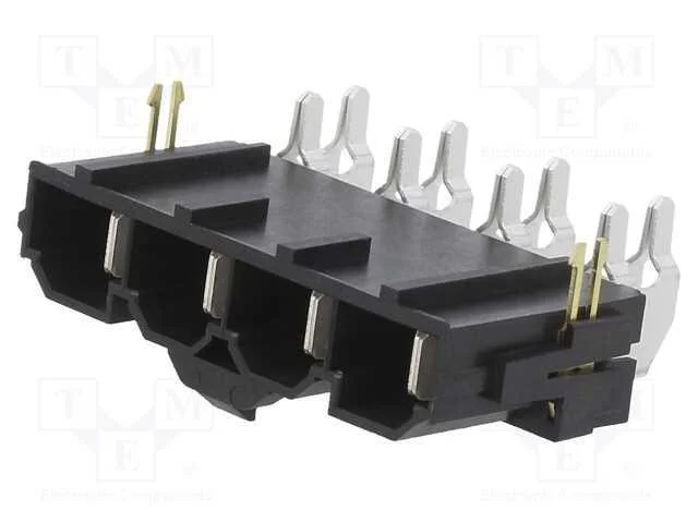 Tomada, Fio-Placa, Macho, Mini-Fit Sr, 10mm, Pin: 4, 50a, Tht, 600v