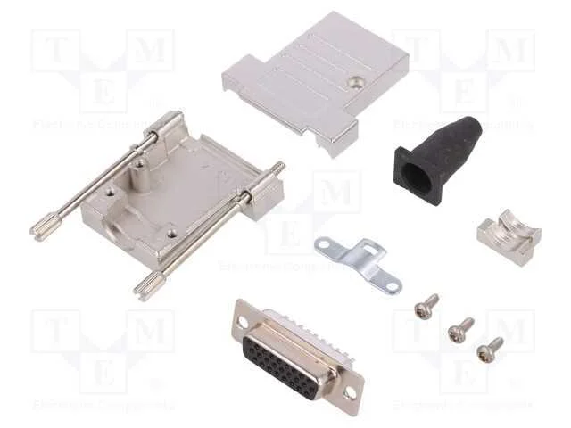 D-Sub, PIN: 26, ficha, macho, solda, com cabo, pr.