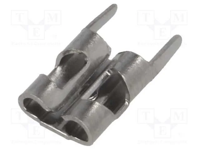 Conetor: plano, 4,8mm, 0,5mm, macho, THT, latão, .