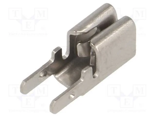 Conetor: plano, 6,4mm, 0,5÷0,8mm, macho, dupla, T.