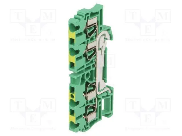 Conector: de carril, 2,5mm2, faixas: 1, braçadeir.