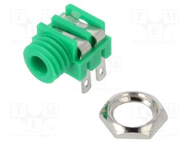 Tomada, Jack 3,5mm, Fêmea, Mono, Faixas: 2, Angulares 90, Solda