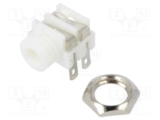 Tomada, Jack 3,5mm, Fêmea, Mono, Faixas: 2, Angulares 90, Solda