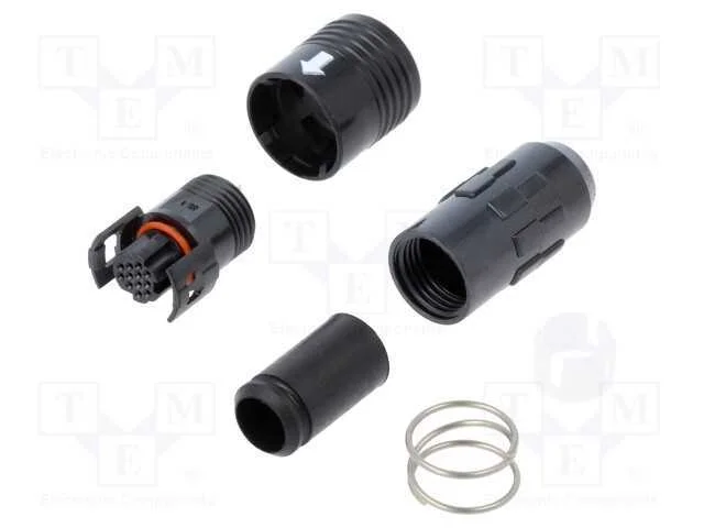 Conector: Redondos, Hr30, Push-Pull, Ficha, 2a, Dourado, Solda