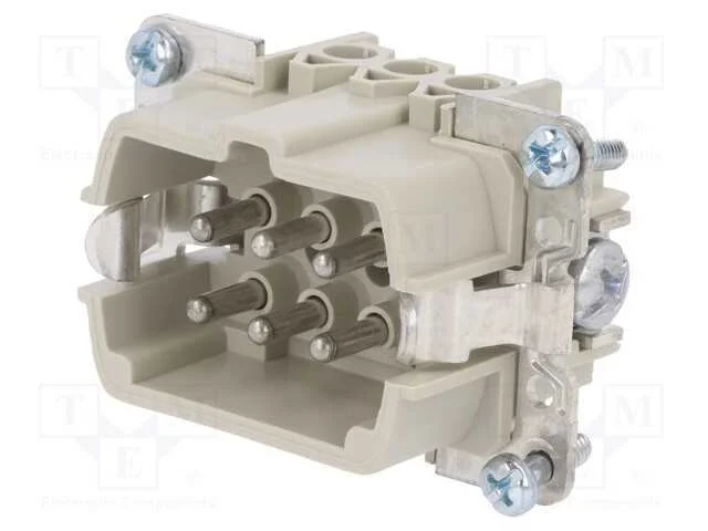 Conector: HDC, macho, PIN: 6, tamanho 6, inserto .