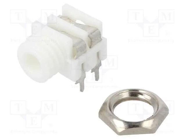 Tomada, Jack 3,5mm, Fêmea, Mono, Faixas: 2, Angulares 90, Tht, S6