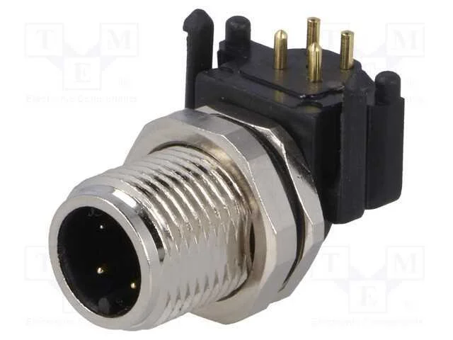 Tomada, M12, Pin: 4, Macho, Código A-Devicenet / Canopen, Tht, 250v