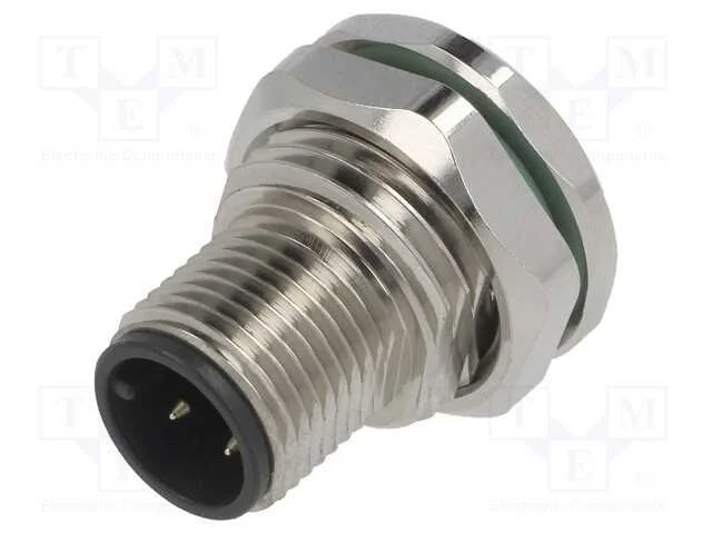 Tomada, M12, Pin: 4, Macho, Código A-Devicenet / Canopen, Tht, 250v
