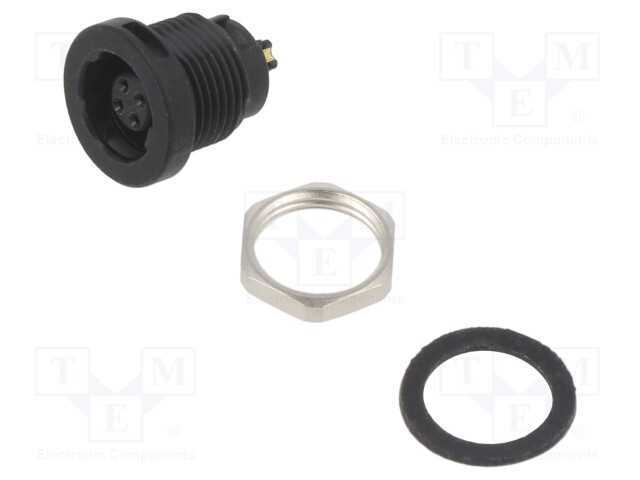Conector: redondos, 420, 125V, PIN: 4, tomada, fê.