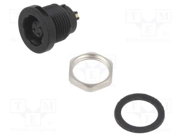 Conector: Redondos, 420, 125v, Pin: 4, Tomada, Fêmea, Solda, 1a, Ip67