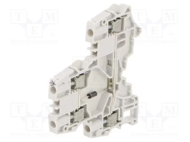 Conector: de carril, SNK, 0,2÷4mm2, faixas: 2, br.