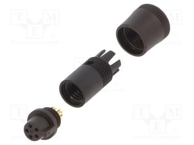 Conector: Redondos, 719, 60v, Pin: 5, Ficha, Fêmea, Solda, com Cabo