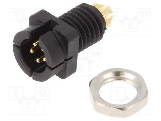 Conector: Redondos, 709,719, 60v, Pin: 5, Tomada, Macho, Solda, 3a