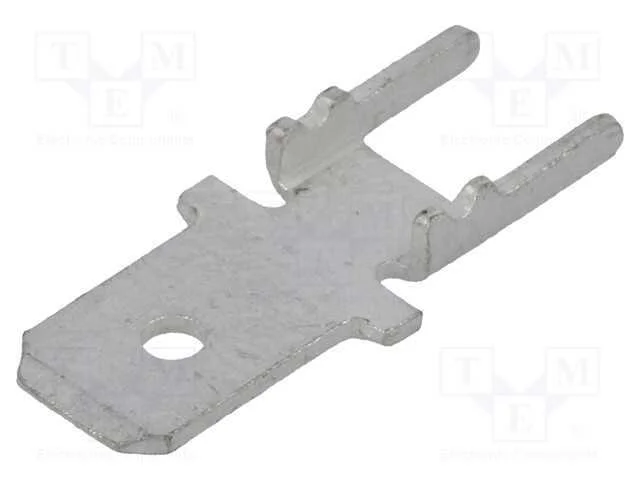 Conetor: plano, 4,8mm, 0,5mm, fêmea, THT, latão, .
