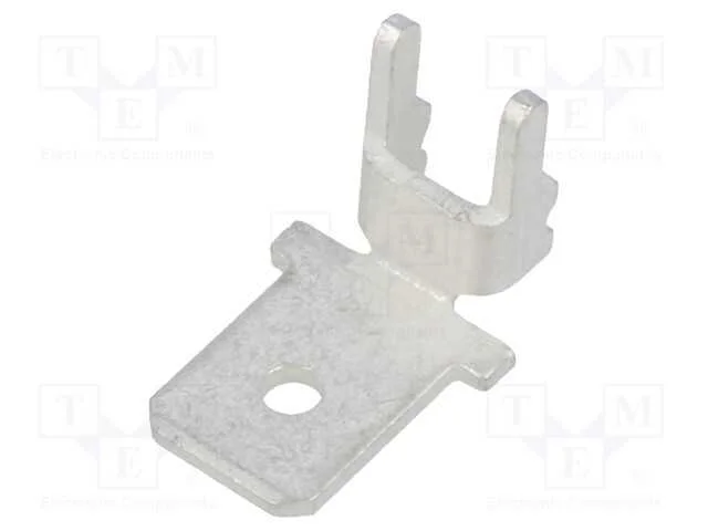 Conetor: plano, 6,4mm, 0,8mm, fêmea, THT, latão, .
