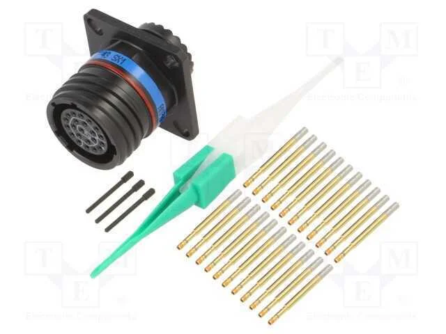 Conector: militar, tamanho 13, MIL-DTL-38999 Seri.