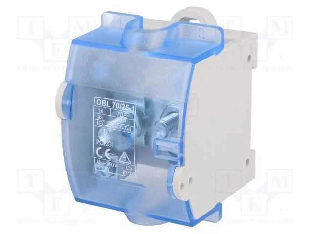 Conector: de carril, faixas: 1, braçadeiras: 5, c.