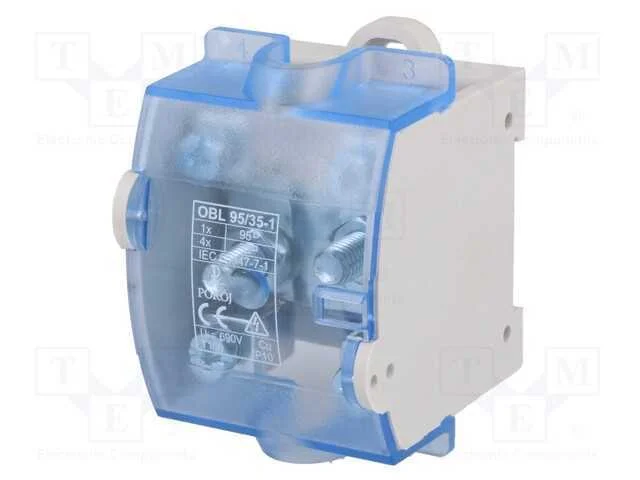 Conector: de carril, faixas: 1, braçadeiras: 5, c.