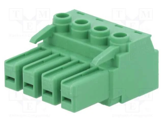 Bloco terminal separável, 7,62mm, faixas: 4, simp.