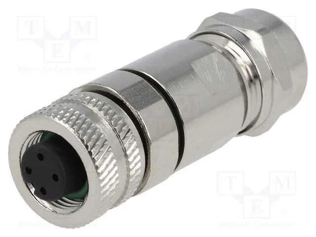 Ficha, M12, Pin: 4, Fêmea, Código A-Devicenet / Canopen, com Cabo