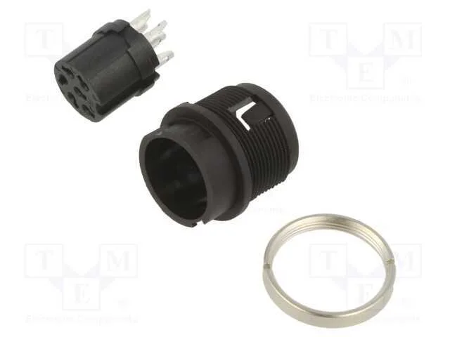 Conector: Redondos, 678, 150v, Pin: 6, Tomada, Fêmea, Solda, 5a, Ip40