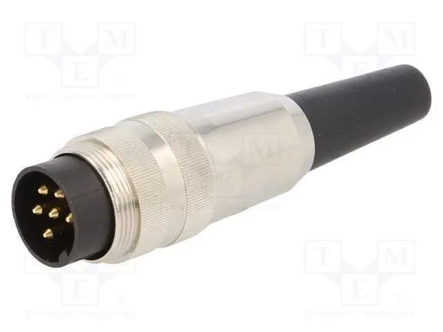Conector: M16, ficha, macho, solda, com cabo, PIN.