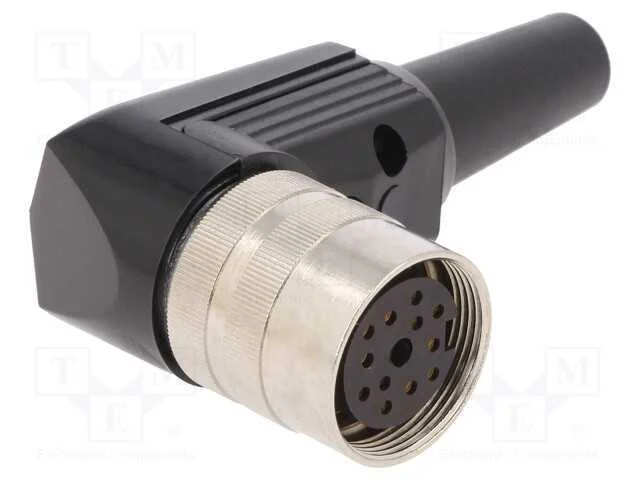 Conector: M16, ficha, fêmea, solda, com cabo, PIN.