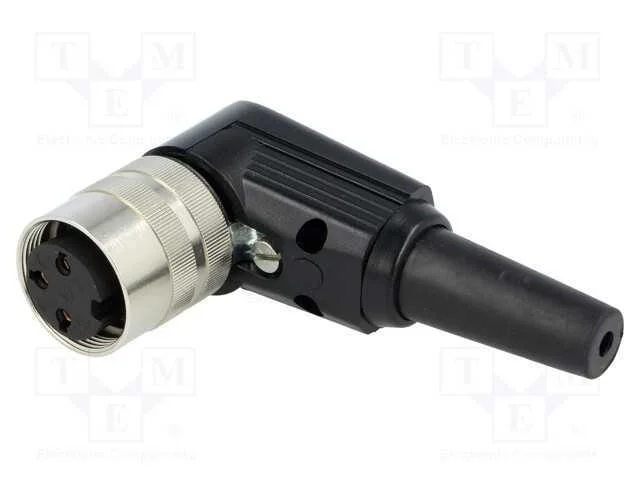 Conector: M16, ficha, fêmea, solda, com cabo, PIN.