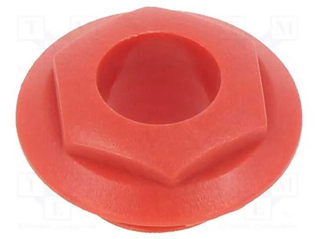 Tampa com Rosca Exterior, Tomadas Jack Série S4, Vermelho, S4