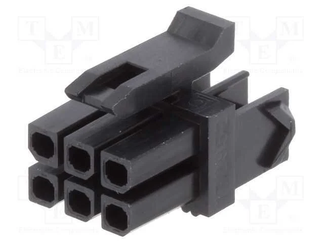 Ficha, Fio-Placa, Fêmea, Micro-Fit Tpa, 3mm, Pin: 6, Sem Contactos