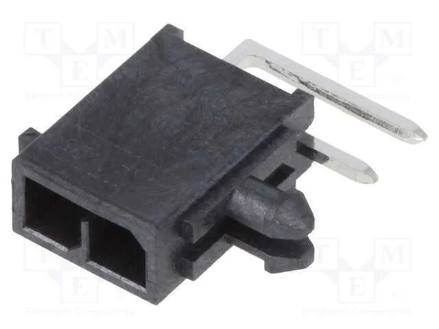 Tomada, Fio-Placa, Macho, Micro-Fit+, 3mm, Pin: 2, com As Ligações