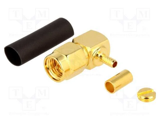 Ficha, Sma, Macho, Angulares 90, 50o, Cerrar, com Cabo, Ptfe