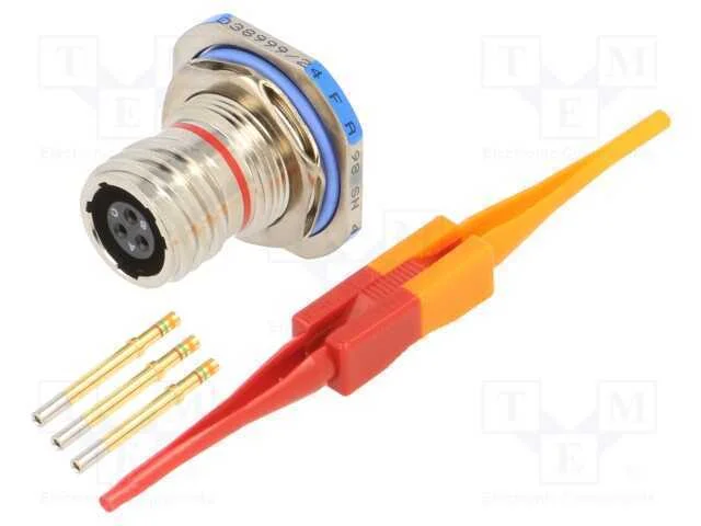 Conector: militar, tamanho 9, MIL-DTL-38999 Serie.