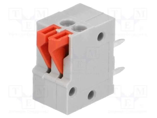 Pcb Bloco Terminal, Angulares 90, 2,54mm, Faixas: 2, para Pcb