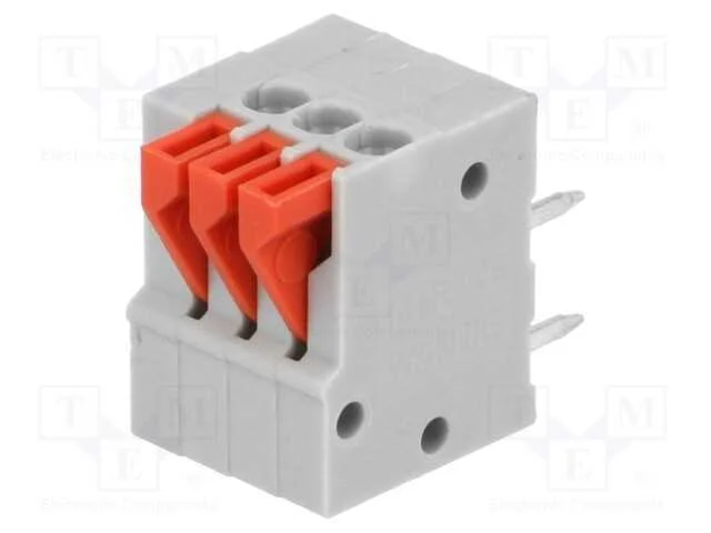 PCB bloco terminal, angulares 90, 2,54mm, faixas:.