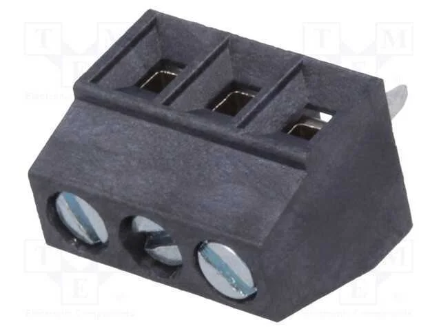 PCB bloco terminal, angulares 90, 3,5mm, faixas: .