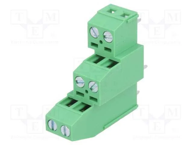 Pcb Bloco Terminal, Angulares 90, 3,81mm, Faixas: 6, para Pcb
