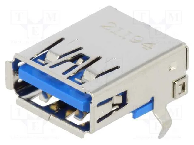 Conector: USB A, PIN: 9, THT, angulares 90, Cober.