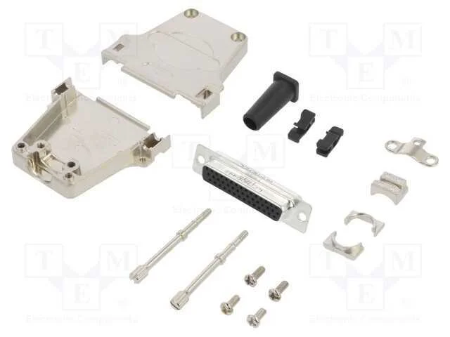 D-Sub, PIN: 25, macho, simples, terminal parafusa.