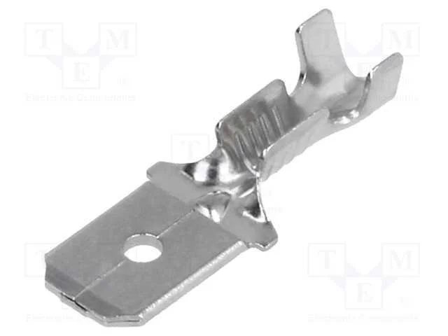 Conetor: plano, 6,3mm, 0,8mm, fêmea, 0,5÷1mm2, ce.