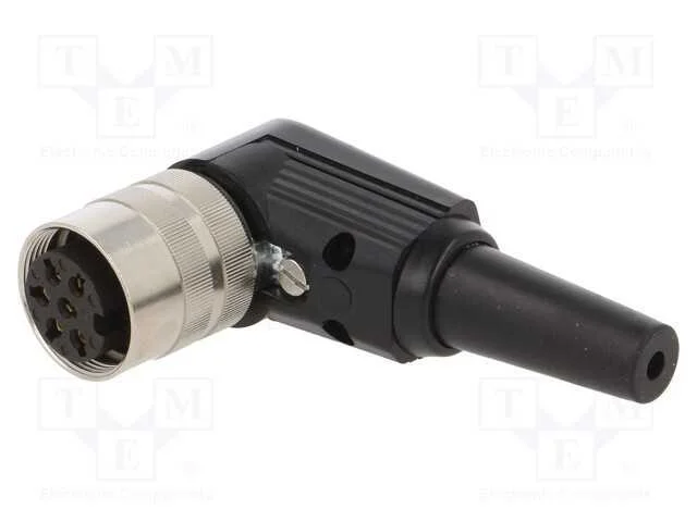 Conector: M16, ficha, fêmea, solda, com cabo, PIN.