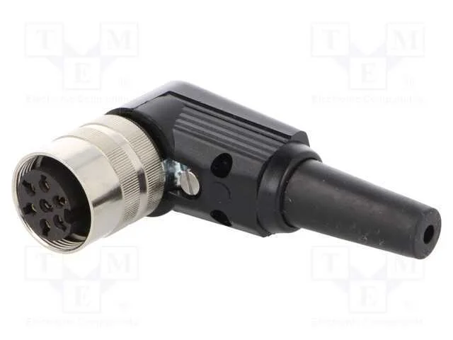 Conector: M16, ficha, fêmea, solda, com cabo, PIN.